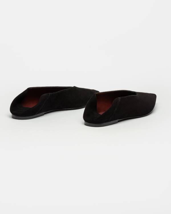 PRÜNE BALLERINA BERTA EN CUERO NOBUK - Image 3
