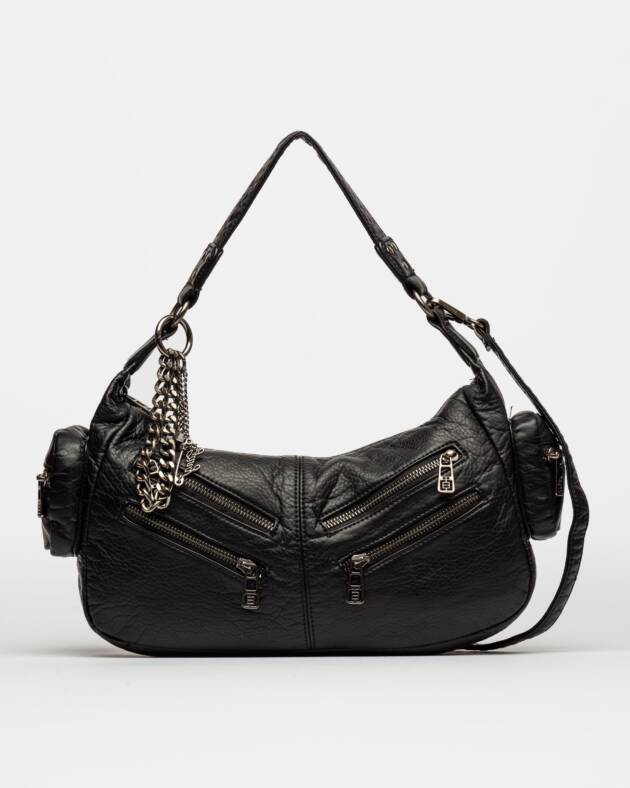 PRÜNE BOLSO AL HOMBRO GANG WASHED EN EFECTO CUERO ARRUGADO
