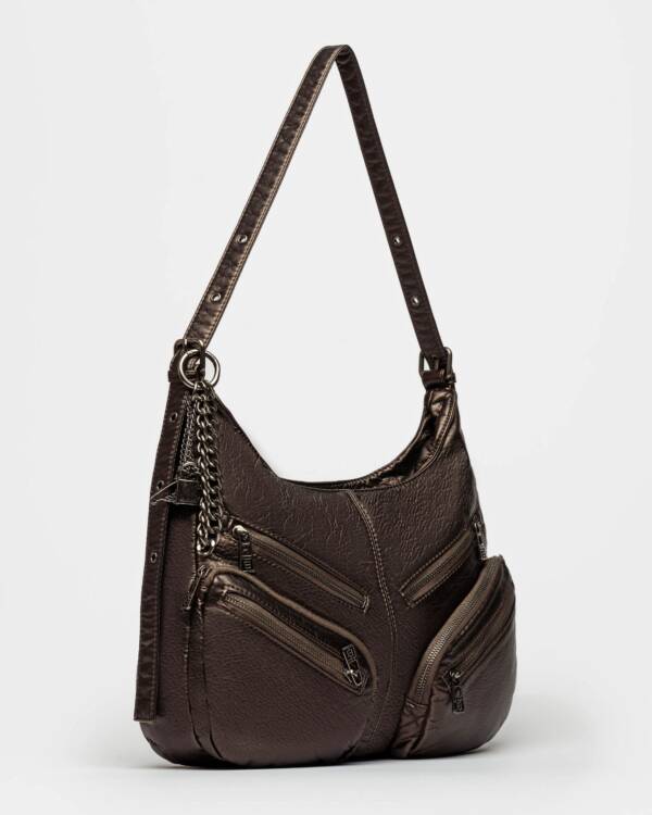 PRÜNE BOLSO GANG WASHED EN EFECTO CUERO ARRUGADO - Image 2