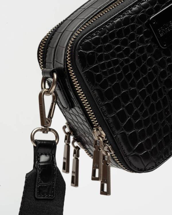 PRÜNE BANDOLERA NEW PENNY EN EFECTO CUERO CROCO - Image 3
