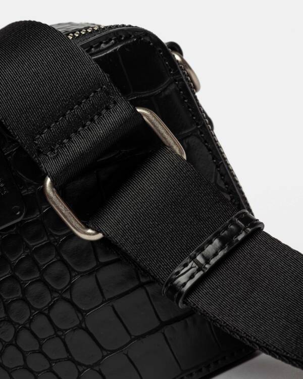 PRÜNE BANDOLERA NEW PENNY EN EFECTO CUERO CROCO - Image 4