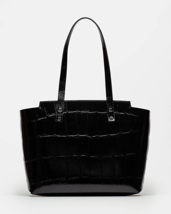 PRÜNE SHOPPER MENORCA EN CUERO GRABADO BIG CROCO