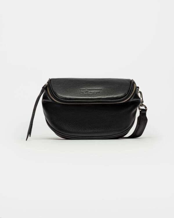PRÜNE BANDOLERA SOFT EN CUERO GRANEADO