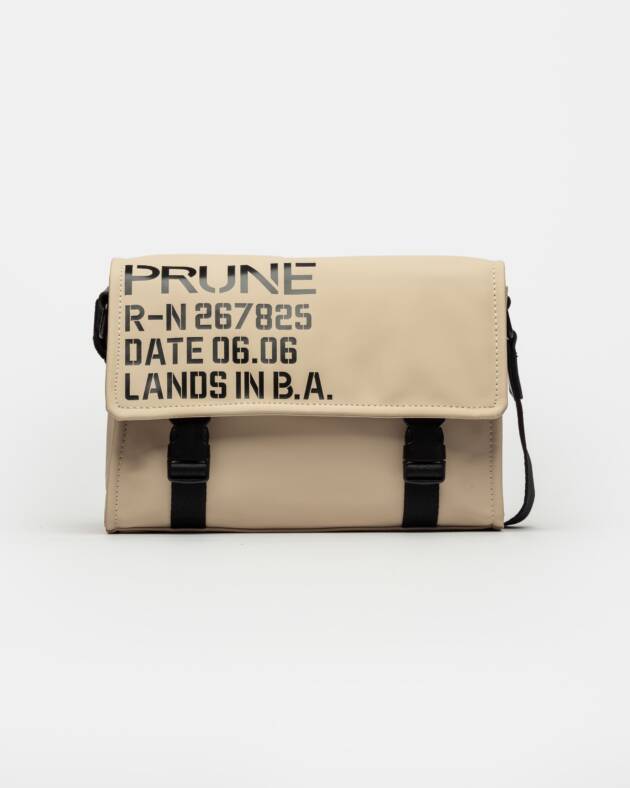 PRÜNE BANDOLERA DAILY EN EFECTO CUERO RUBBER