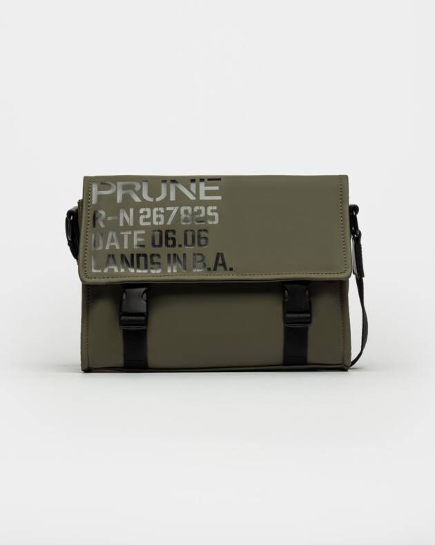 PRÜNE BANDOLERA DAILY EN EFECTO CUERO RUBBER