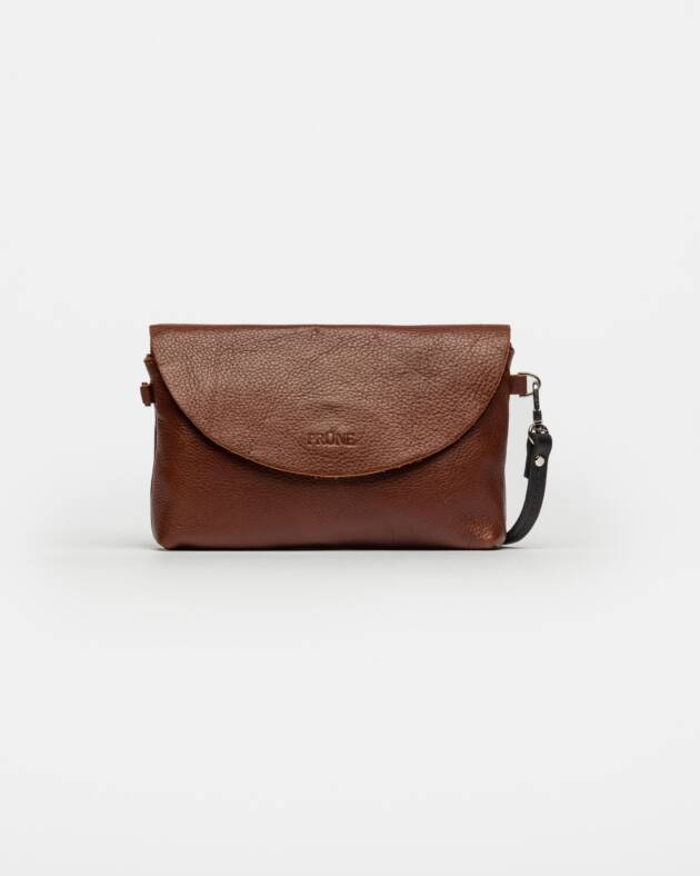 PRÜNE MINI BAG SIENA EN CUERO LISO SATINADO