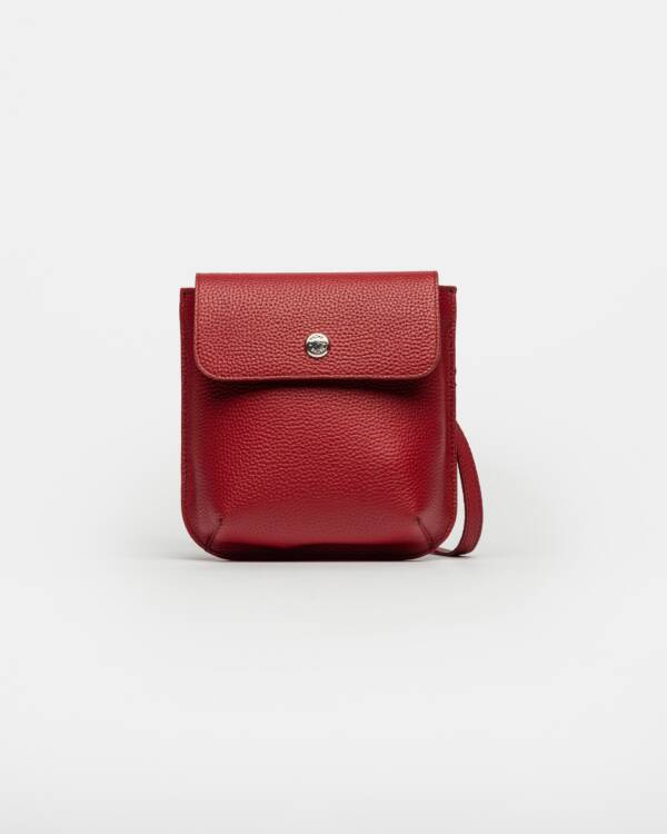 PRÜNE MINI BAG LIANA EN CUERO GRANEADO