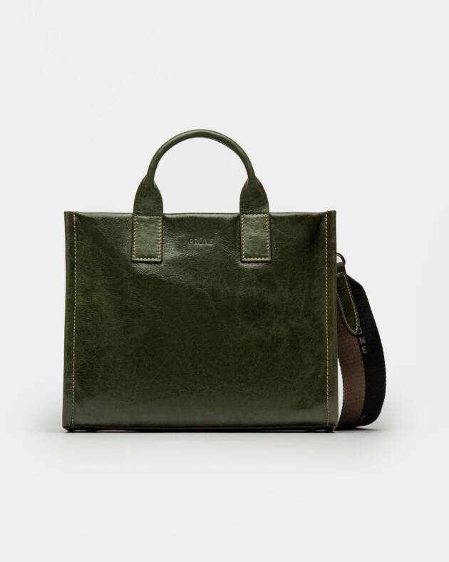 PRÜNE CARTERA DE MANO CAPRI EN CUERO LISO