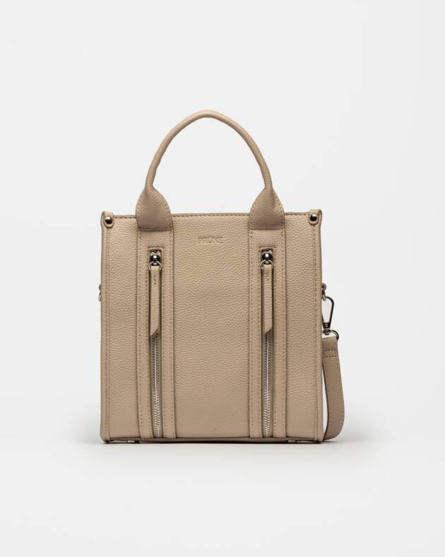 PRÜNE CARTERA DE MANO OAK EN EFECTO CUERO LISO