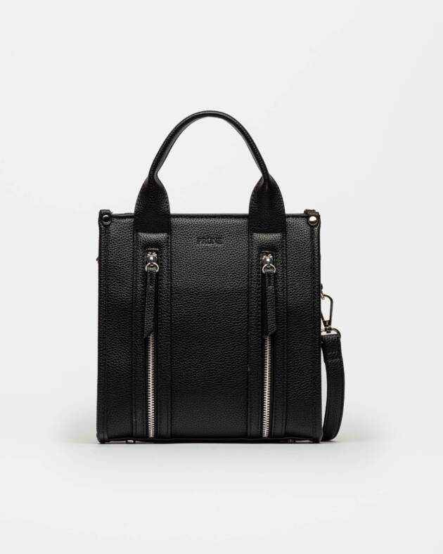 PRÜNE CARTERA DE MANO OAK EN EFECTO CUERO LISO