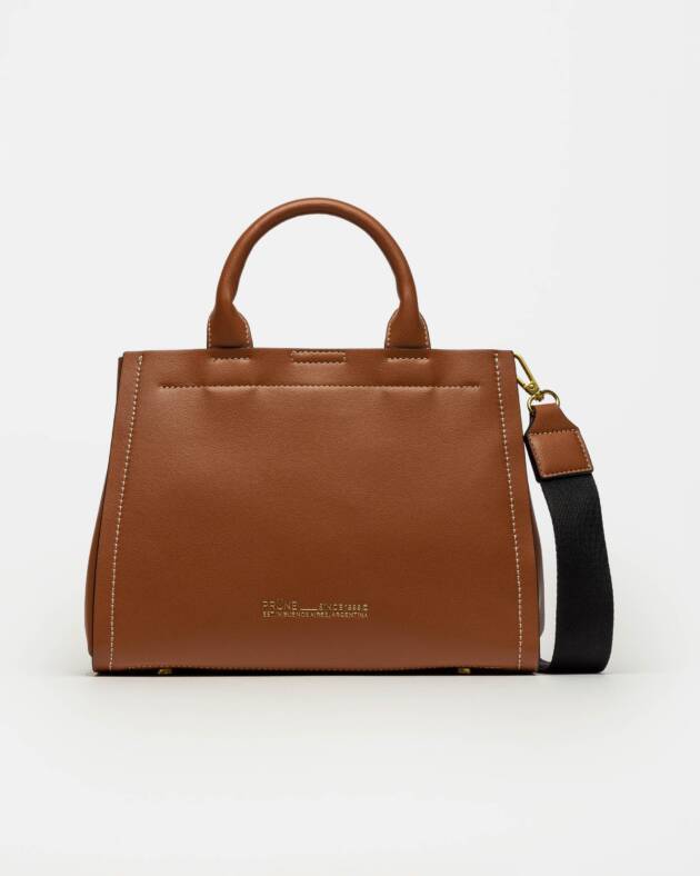 PRÜNE CARTERA DE MANO ANETTE CHICA EN EFECTO CUERO LISO