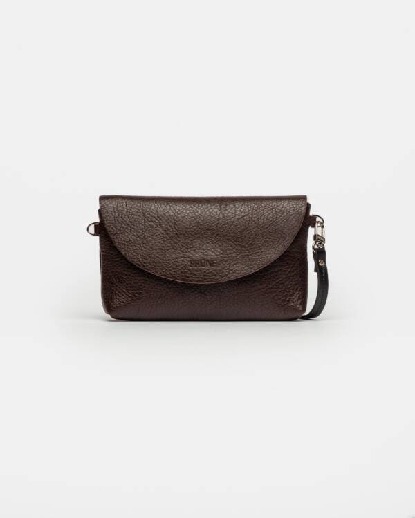 PRÜNE MINI BAG VIENA EN CUERO LISO SATINADO