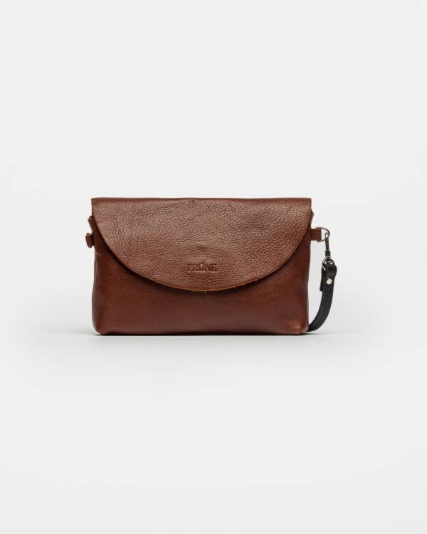 PRÜNE MINI BAG VIENA EN CUERO LISO SATINADO