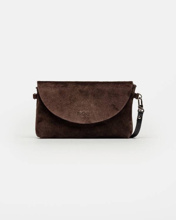 PRÜNE MINI BAG VIENA EN CUERO GAMUZA
