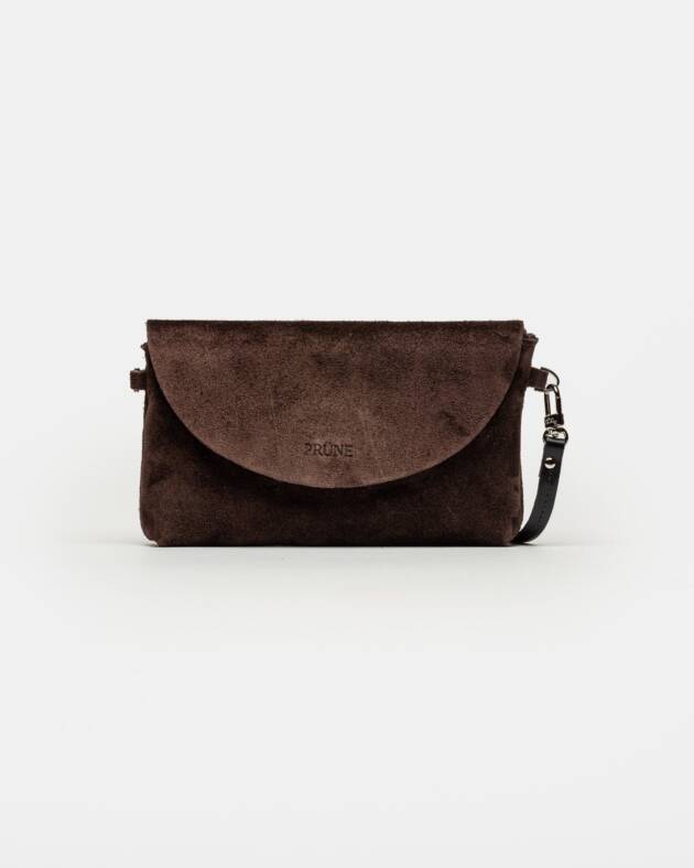 PRÜNE MINI BAG VIENA EN CUERO GAMUZA