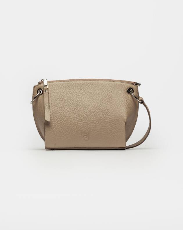 PRÜNE BANDOLERA SAUVAGE EN CUERO GRANEADO