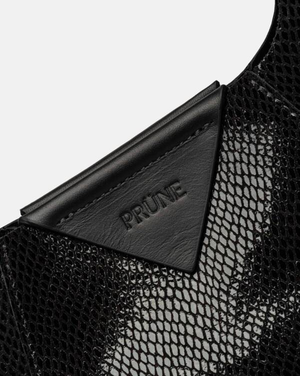 PRÜNE CARTERA AL HOMBRO THE SHOPPING EN CUERO GRABADO SNAKE - Image 4