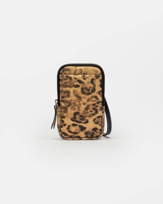 PRÜNE PORTA CELULAR PIA EN CUERO ANIMAL PRINT