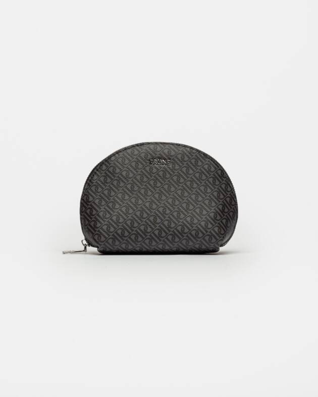 PRÜNE PORTA COSMÉTICOS MONOGRAM EN EFECTO CUERO ESTAMPADO