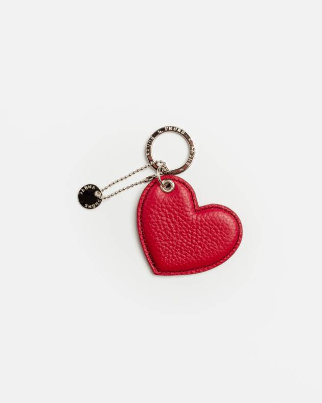 PRÜNE LLAVERO HEART EN CUERO GRANEADO