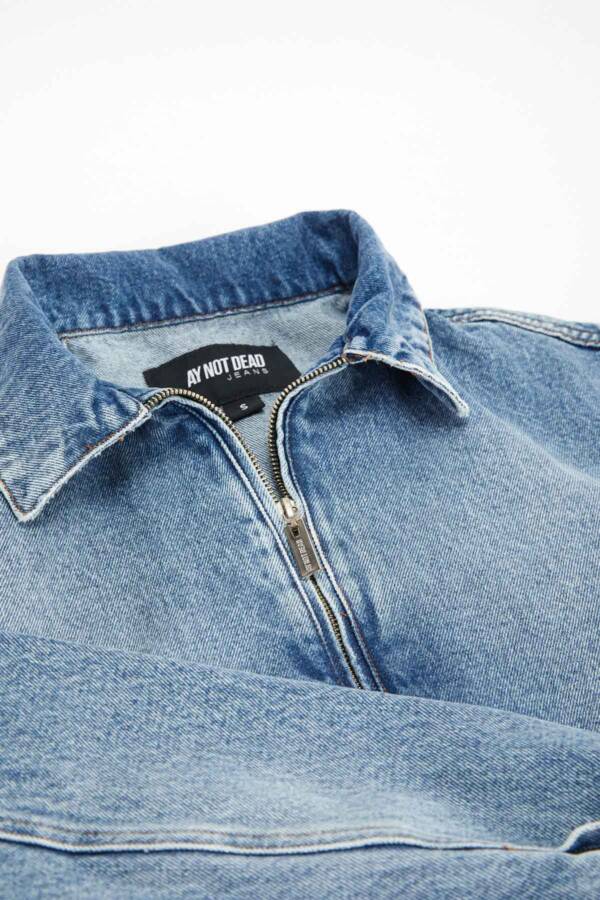 AY NOT DEAD CAMPERA ZIPPER WASHED BLUE - Image 6