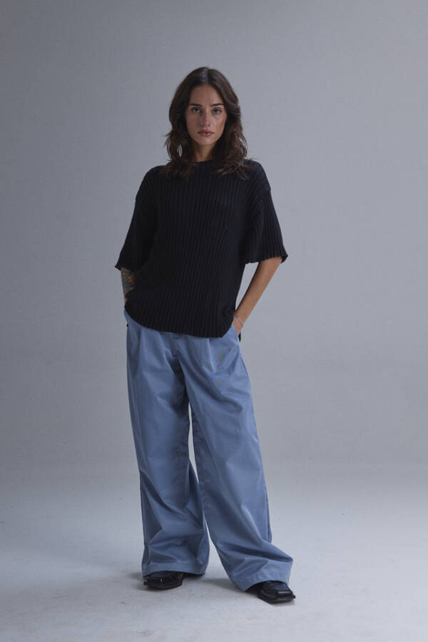 HARVEY WILLYS REMERA HEAVY KNIT BLACK - Image 4
