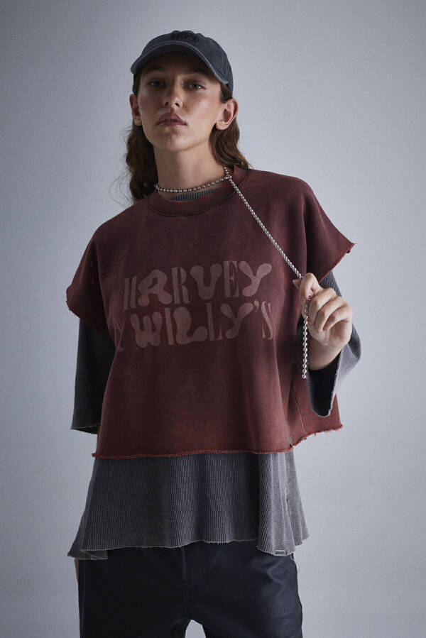 HARVEY WILLYS MUSCULOSA TANK VEST PUFF ACID RED - Image 5