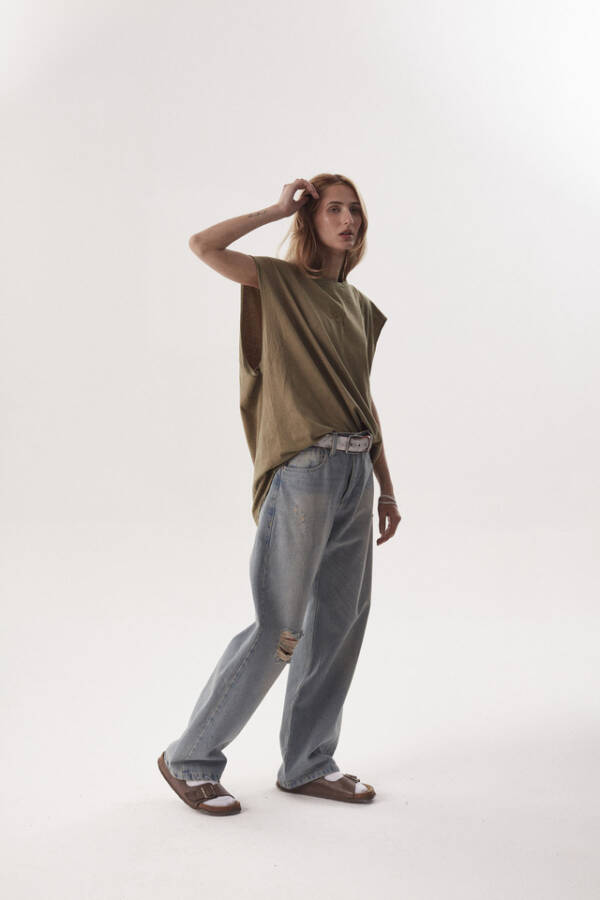 HARVEY WILLYS MUSCULOSA ALBARN TYE DYE ACID ARMY - Image 5
