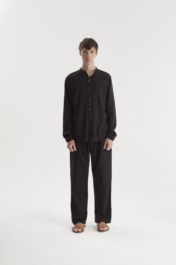 HARVEY WILLYS CAMISA LINO NOEL BLACK - Image 2