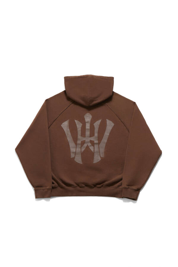 HARVEY WILLYS HOODIE BIG LOGO BROWN - Image 2