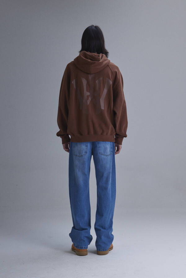 HARVEY WILLYS HOODIE BIG LOGO BROWN - Image 4
