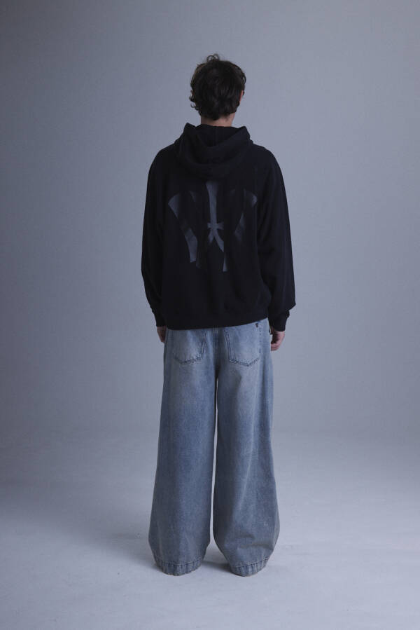 HARVEY WILLYS HOODIE BIG LOGO BLACK - Image 4