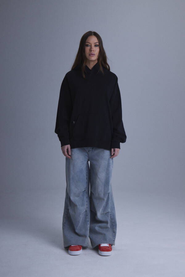 HARVEY WILLYS HOODIE BIG LOGO BLACK - Image 5