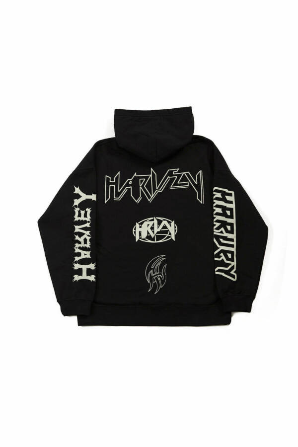 HARVEY WILLYS HOODIE LOGOPEDIA BLACK - Image 2