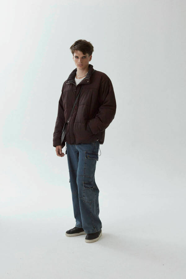 HARVEY WILLYS CAMPERA PUFFER JACKET SPRAYED BLACK - Image 2