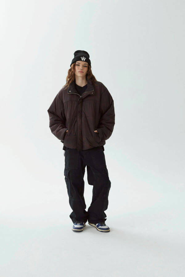 HARVEY WILLYS CAMPERA PUFFER JACKET SPRAYED BLACK - Image 5