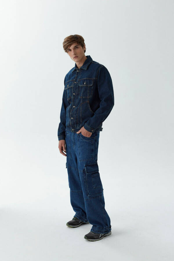 HARVEY WILLYS CAMPERA CARPENTER DENIM BLUE - Image 2