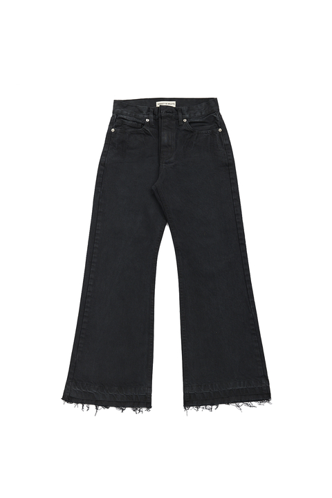 HARVEY WILLYS JEAN FLARE CROP VINTAGE BLACK