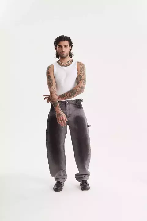 HARVEY WILLYS JEAN CARPENTER BALOON GREY