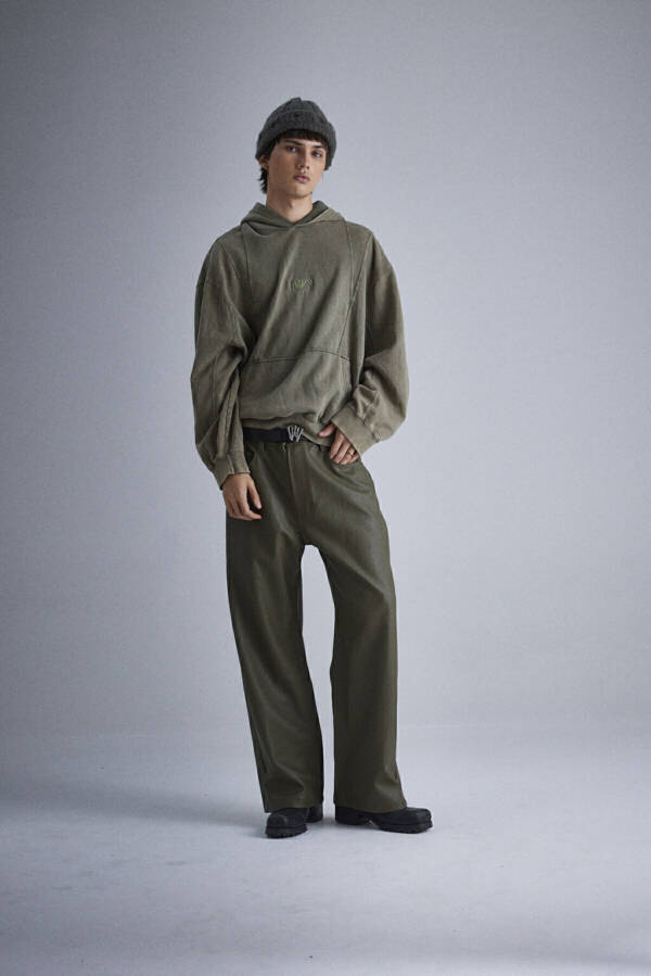 HARVEY WILLYS PANTALÓN CHESTER LEATHER ARMY - Image 2