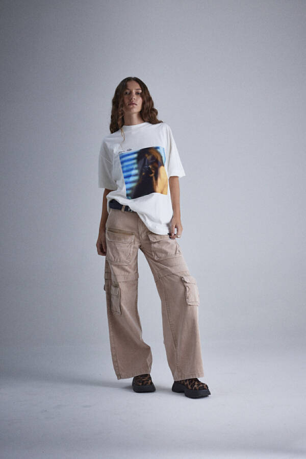 HARVEY WILLYS PANTALON CARGO IDEAS ACID BEIGE - Image 5