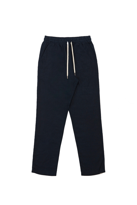 HARVEY WILLYS PANTALON MYRTOS LINO NAVY