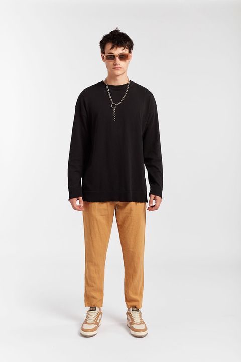 HARVEY WILLYS PANTALON LINO NUSSA BEIGE