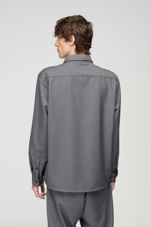 BOWEN RETRO PLAIN OVERSHIRT