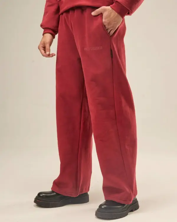 KING OF THE KONGO JOG SUEDE GARNET - Image 2