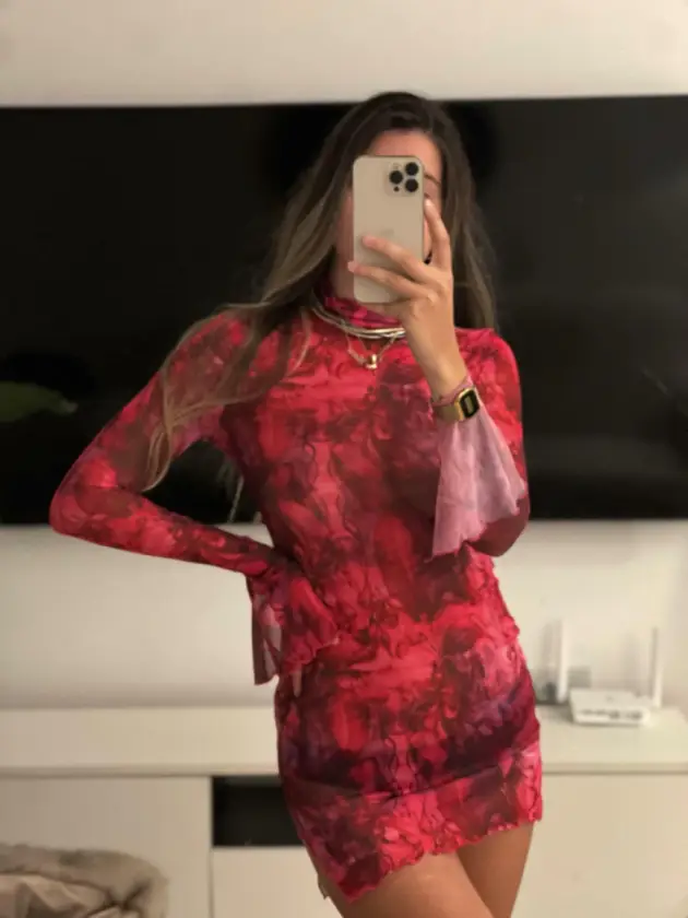MARIA ANTONIETA VESTIDO SIENA PINK MICROTUL IMPORTADO