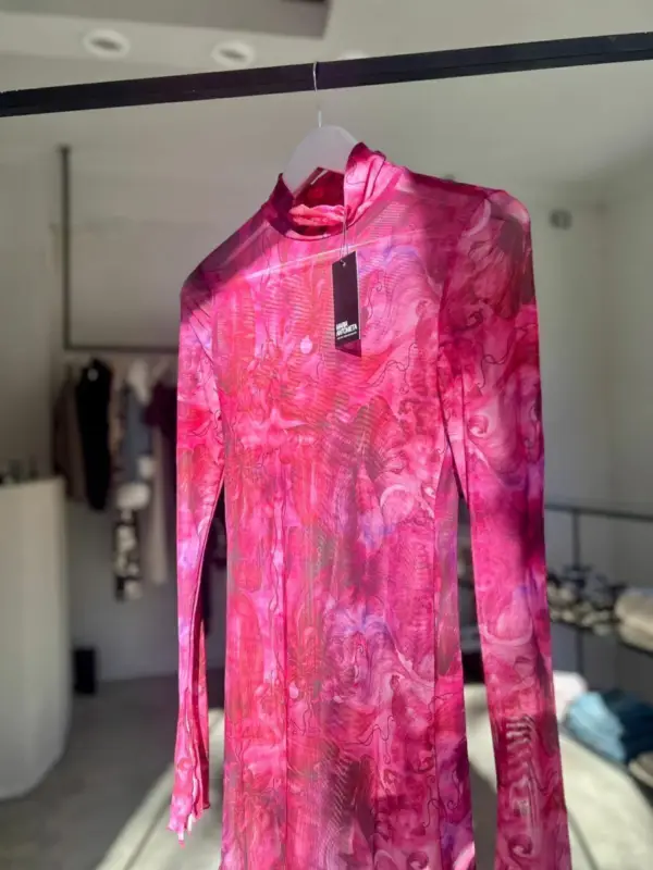 MARIA ANTONIETA VESTIDO SIENA PINK MICROTUL IMPORTADO - Image 2