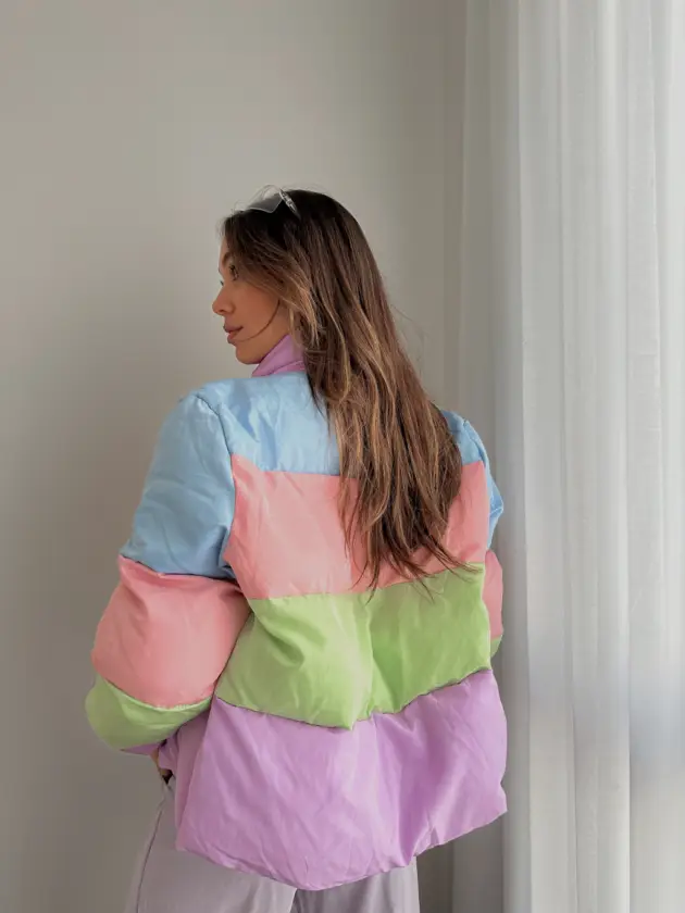 MARIA ANTONIETA CAMPERA PUFFER RAINBOW IMPORTADA