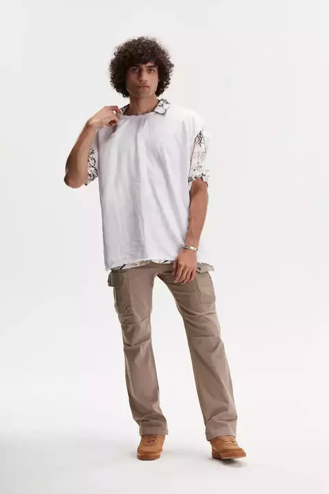 HARVEY WILLYS PANTALON CARGO BLURRYFACE BEIGE