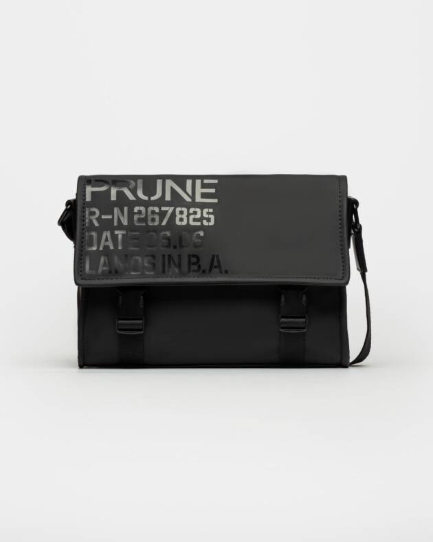 PRÜNE BANDOLERA DAILY EN EFECTO CUERO RUBBER